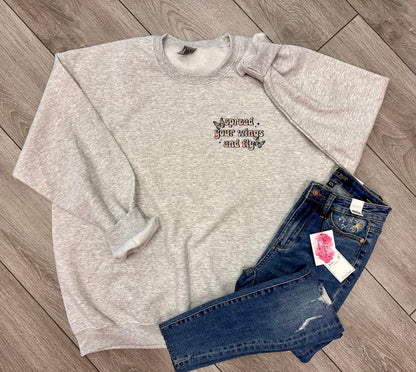 Spread your wings and fly crewneck