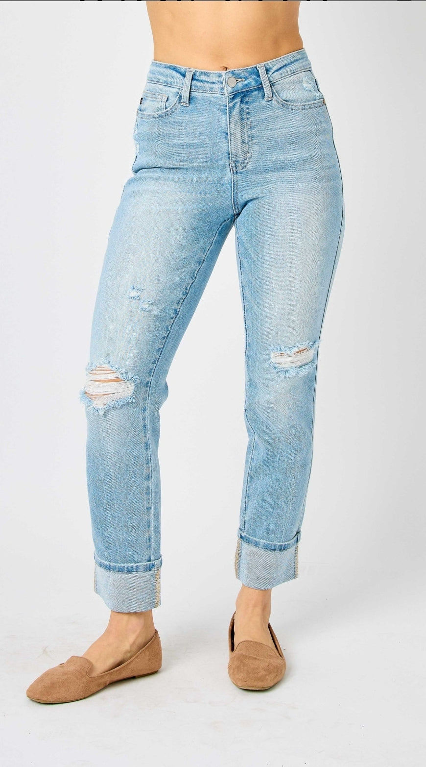 Judy Blue Americana boyfriend jeans