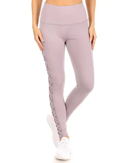 Lattice high waist leggings