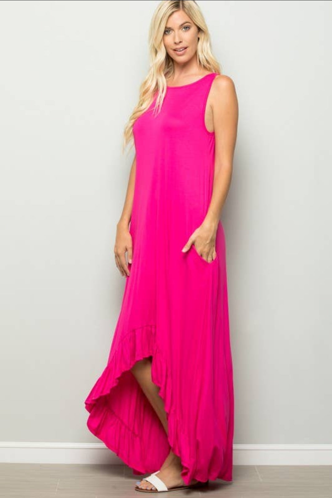 Maxi ruffled dress