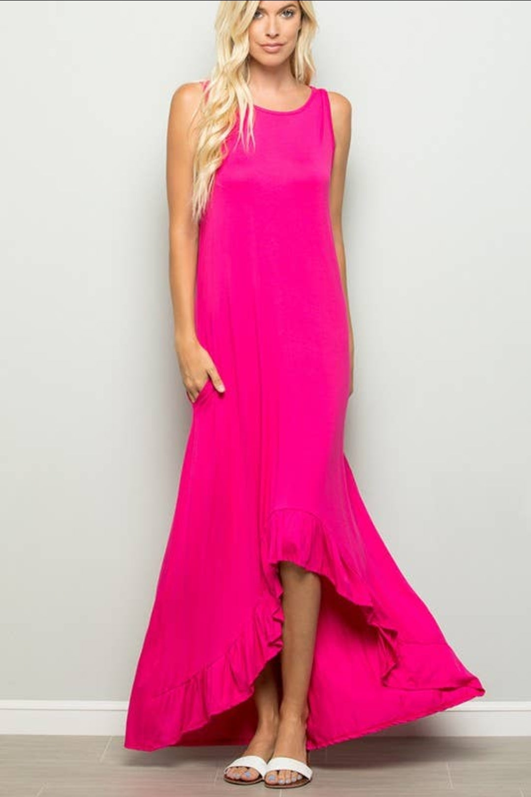 Maxi ruffled dress